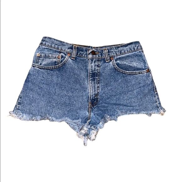 Vintage 90’s Levis 550 Cutoff Bodycon Daisy Duke Shorts - Picture 1 of 15